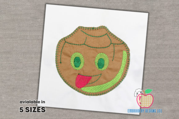 Coconut with the Pink Tongue Applique