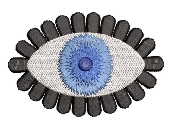 Evil Eye Embroidery Design for Boutique Apparel