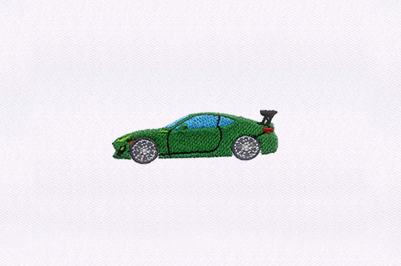 Green Car Cap Design Review for Business Merch