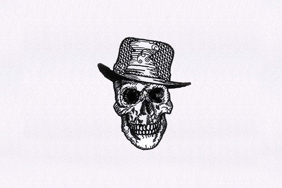 Skull Face Embroidery Design Review for Etsy Sellers