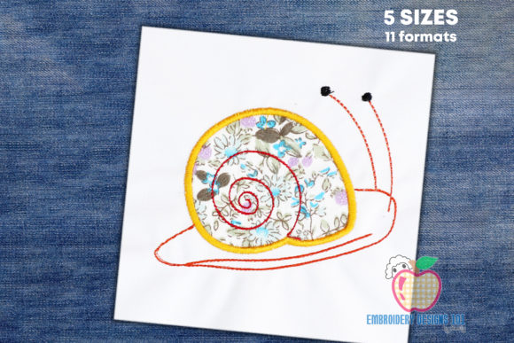 Spiral Snail Walking Slowly Applique: A Design Review