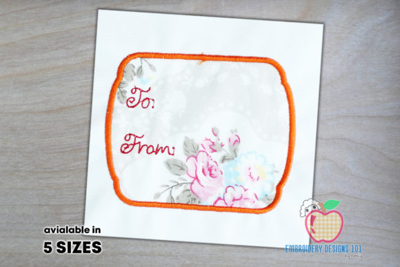 Tag Card for the Wishing Applique Design